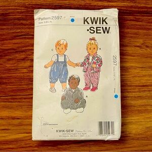 KWIK SEW Baby Pattern 2597